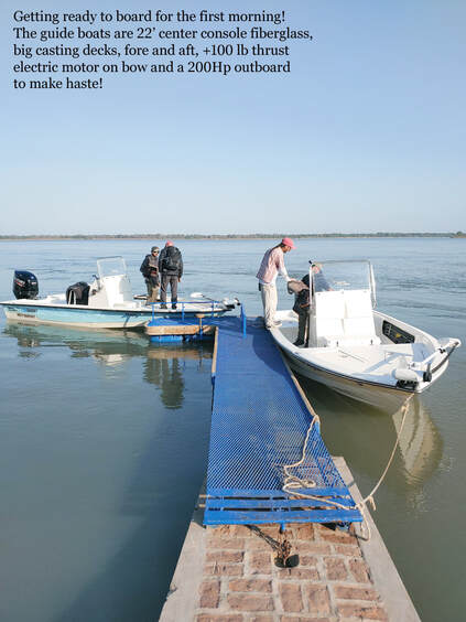 South Carolina Skiff, center console fiberglass boat, Parana River, Argentina, Parana River Outfitters, guide boat