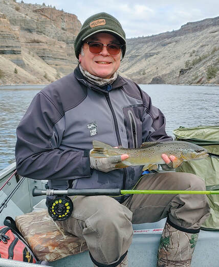 Lake Billy Chinook, OR, fly fishing, brown trout, streamer, lake, stillwater, fiberglass fly rod