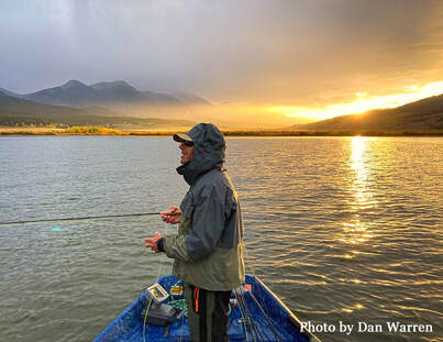 fly fisherman, Henrys Lake, Idaho, drift boat, stillwater fly fishing