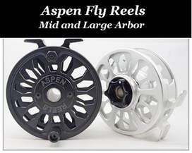 Aspen mid and large arbor fly reel