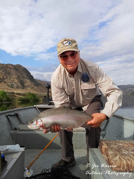 Rufus Woods Reservoir, Columbia River, WA, triploid rainbow, fly fishing
