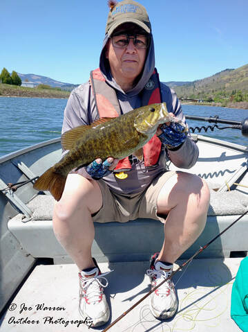 Shawn West, Columbia River, fly fishing, smallmouht bass