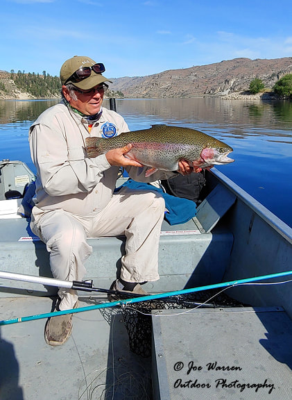 Joe Warren, fly fishing, Rufus Woods Reservoir, Columbia River, triploid rainbow trout, Washington